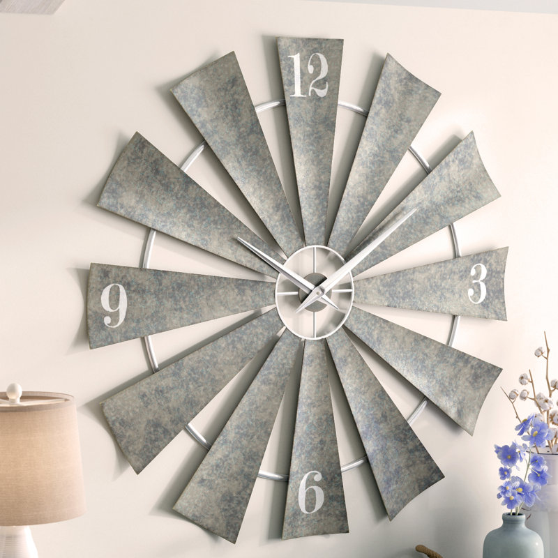Oversized Windmill 48" Wall Clock & Reviews Birch Lane